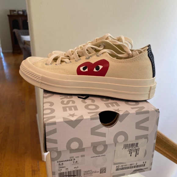 Converse x Comme des Garçons Low Top Canvas Shoe - Picture 2 of 6